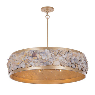 Leanne Six Light Pendant in Chandon
