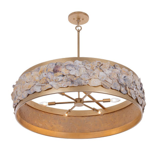 Leanne Six Light Pendant in Chandon