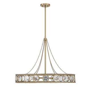 Cologne Six Light Pendant in Opulent Gold