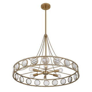 Cologne Six Light Pendant in Opulent Gold