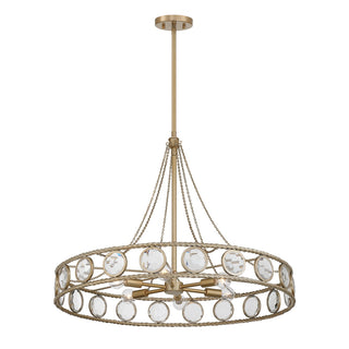 Cologne Six Light Pendant in Opulent Gold