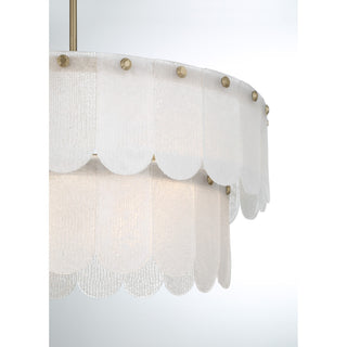Ashton Ten Light Pendant in Noble Brass