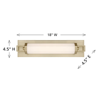 Parker LED Bathroom Vanity in Noble Brass