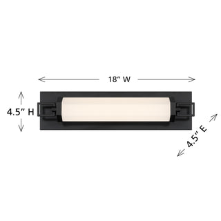 Parker LED Bathroom Vanity in Black Lustre
