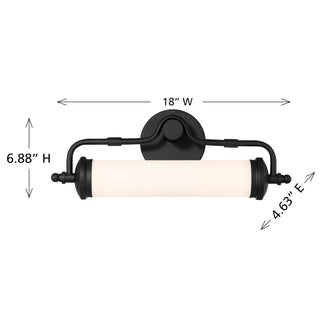 Keller LED Bathroom Vanity in Black Lustre