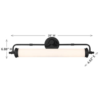 Keller LED Bathroom Vanity in Black Lustre