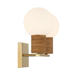 Jarrell Two Light Bathroom Vanity in Warm Brass