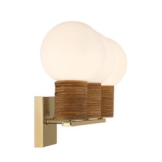 Jarrell Three Light Bathroom Vanity in Warm Brass