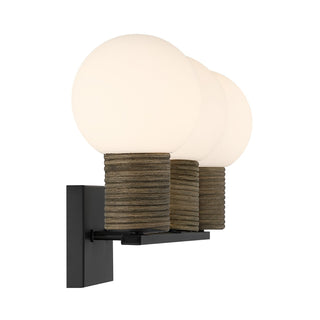 Jarrell Three Light Bathroom Vanity in Matte Black