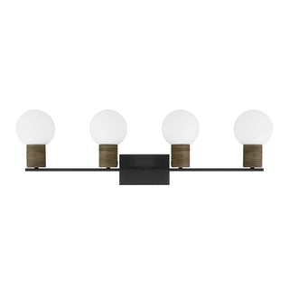 Jarrell Four Light Bathroom Vanity in Matte Black