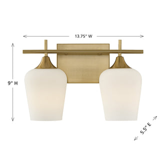 Octave Two Light Bathroom Vanity