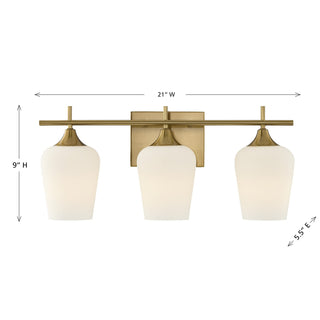 Octave Three Light Bathroom Vanity