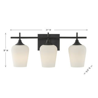 Octave Three Light Bathroom Vanity