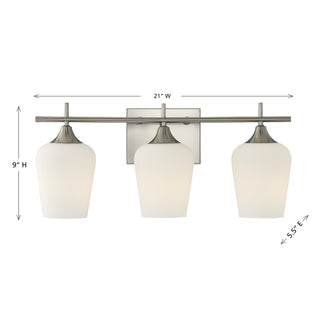 Octave Three Light Bathroom Vanity