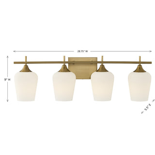 Octave Four Light Bathroom Vanity