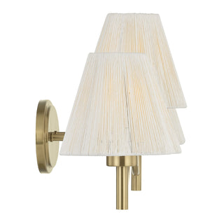 Rosa Three Light Bathroom Vanity in Noble Brass