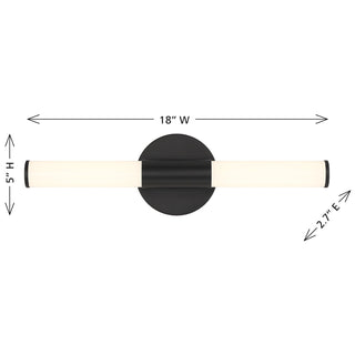 Connor LED Vanity in Matte Black