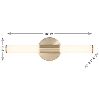 Connor LED Vanity in Brass