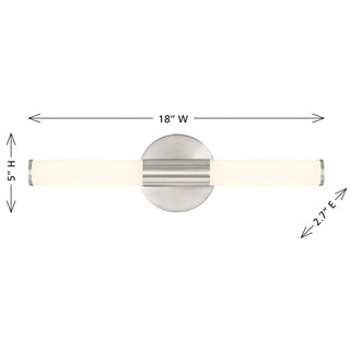 Connor LED Vanity in Satin Nickel
