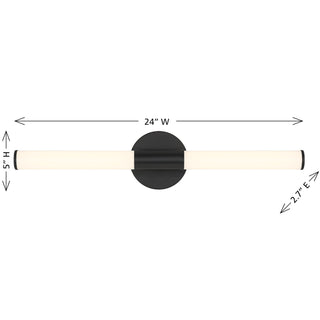 Connor LED Vanity in Matte Black