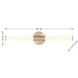 Connor LED Vanity in Brass