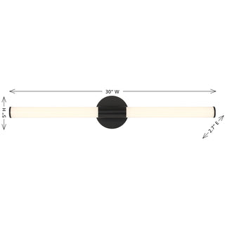 Connor LED Vanity in Matte Black