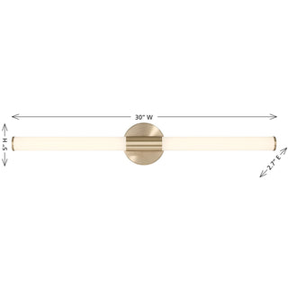 Connor LED Vanity in Brass