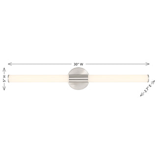 Connor LED Vanity in Satin Nickel