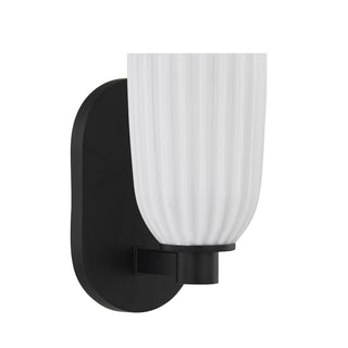 Baldwin One Light Wall Sconce in Matte Black