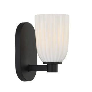 Baldwin One Light Wall Sconce in Matte Black