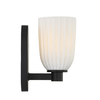 Baldwin One Light Wall Sconce in Matte Black