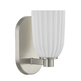 Baldwin One Light Wall Sconce in Satin Nickel