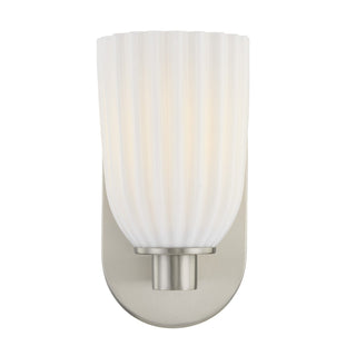 Baldwin One Light Wall Sconce in Satin Nickel