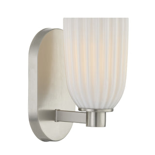 Baldwin One Light Wall Sconce in Satin Nickel