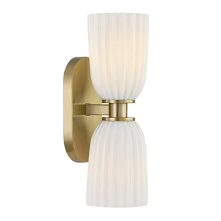 Baldwin Two Light Wall Sconce in Noble Brass