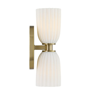 Baldwin Two Light Wall Sconce in Noble Brass