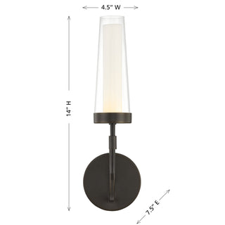 Butler LED Wall Sconce in Mediterranean Bronze