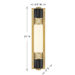 Farrell LED Wall Sconce in Warm Brass