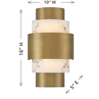 Davenport Two Light Wall Sconce in Antique Patina