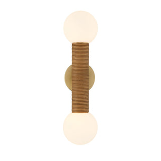 Jarrell Two Light Wall Sconce in Warm Brass