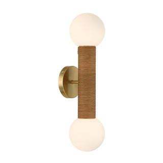 Jarrell Two Light Wall Sconce in Warm Brass