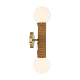 Jarrell Two Light Wall Sconce in Warm Brass