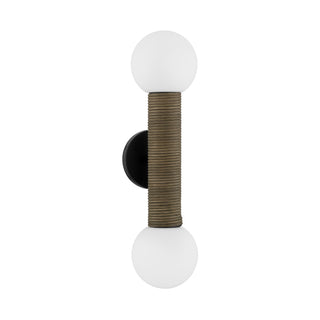 Jarrell Two Light Wall Sconce in Matte Black