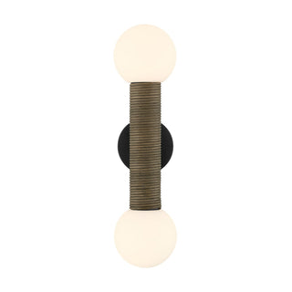 Jarrell Two Light Wall Sconce in Matte Black