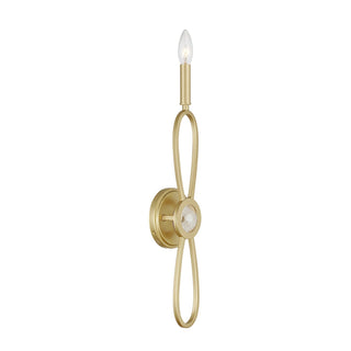 Minette One Light Wall Sconce in Spun Gold
