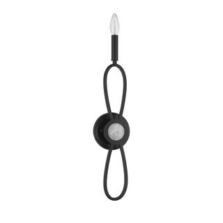 Minette One Light Wall Sconce in Matte Black