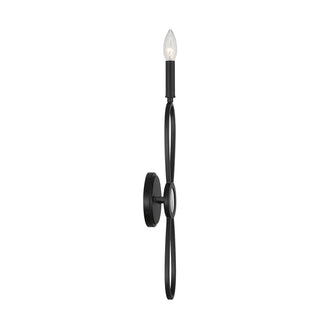 Minette One Light Wall Sconce in Matte Black