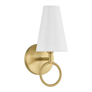 Wilkes One Light Wall Sconce in Warm Brass