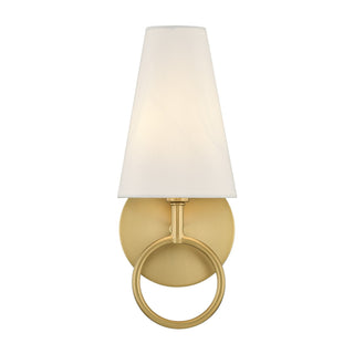Wilkes One Light Wall Sconce in Warm Brass