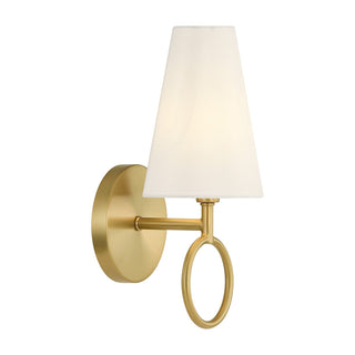 Wilkes One Light Wall Sconce in Warm Brass